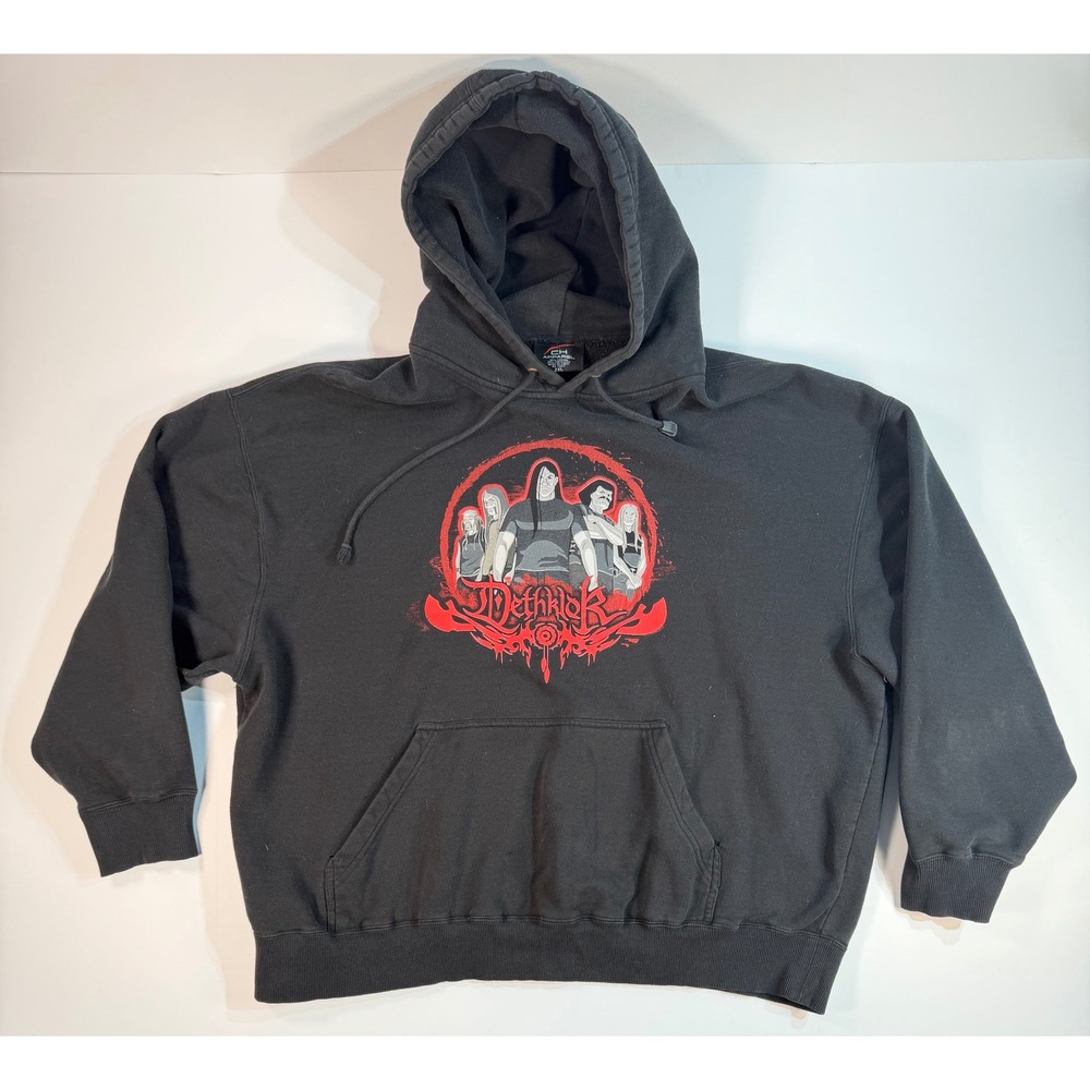 Vintage 2007 Dethklok Metalocalypse Hoodie Adult Swim Black 2XL Metal Band